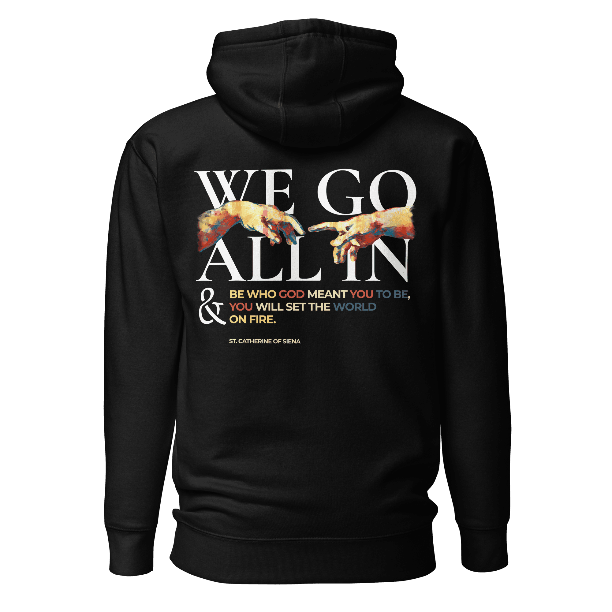 .uoY Hoodie — Black — back